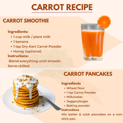 Dry-Kart Organic Carrot Powder — usage guide image 1.