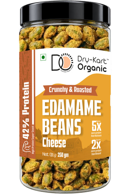 Dry-Kart Organic roasted edamame cheese, 250 g PET jar, original front view