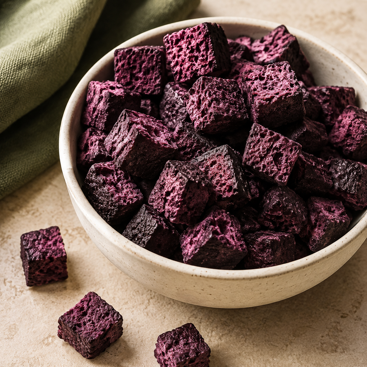 Dry-Kart Organic freeze dried black jamun — unpacked
