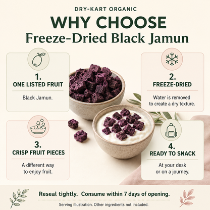 Dry-Kart Organic freeze dried black jamun — why choose