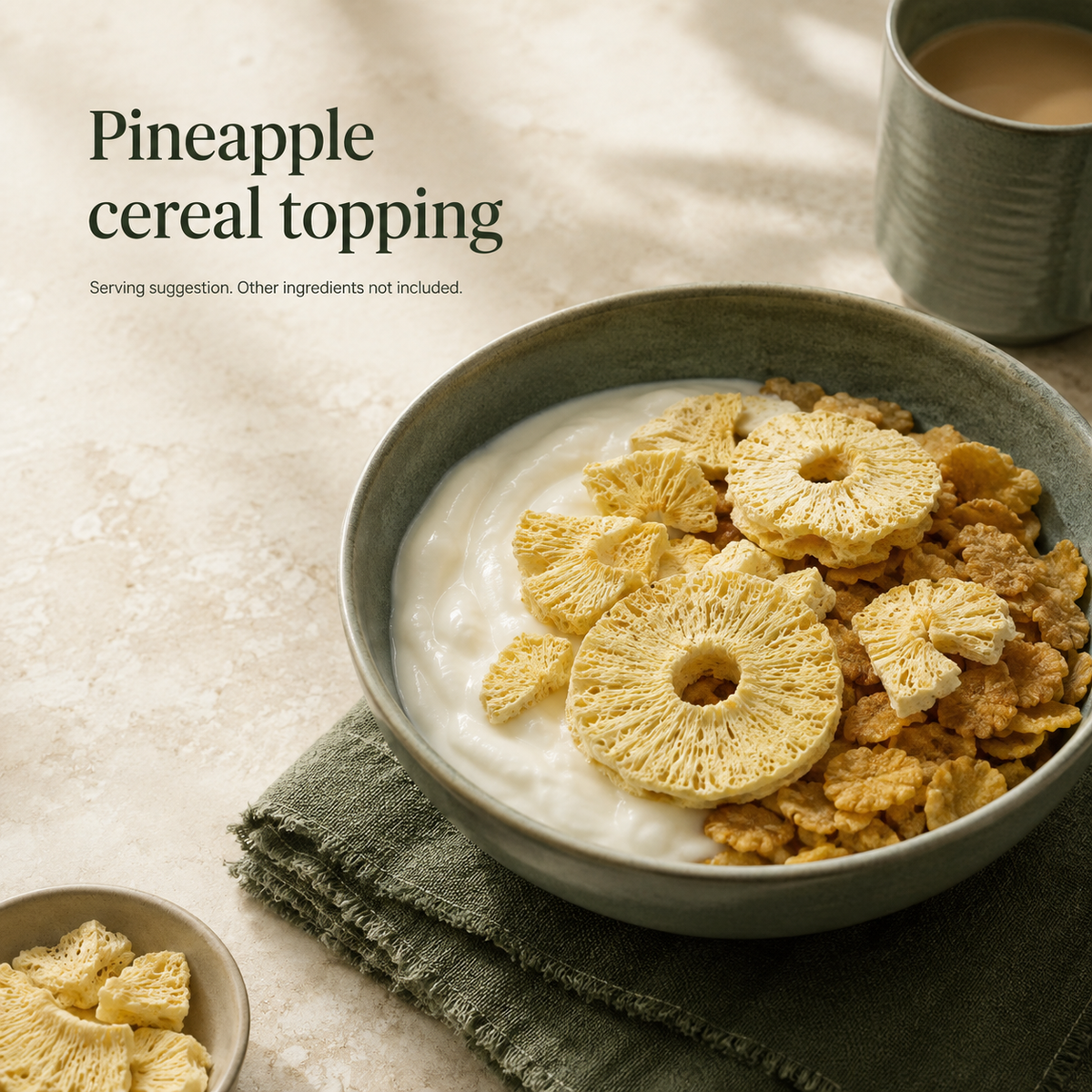 Dry-Kart Organic freeze dried pineapple — serving