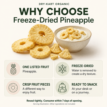 Dry-Kart Organic freeze dried pineapple — why choose