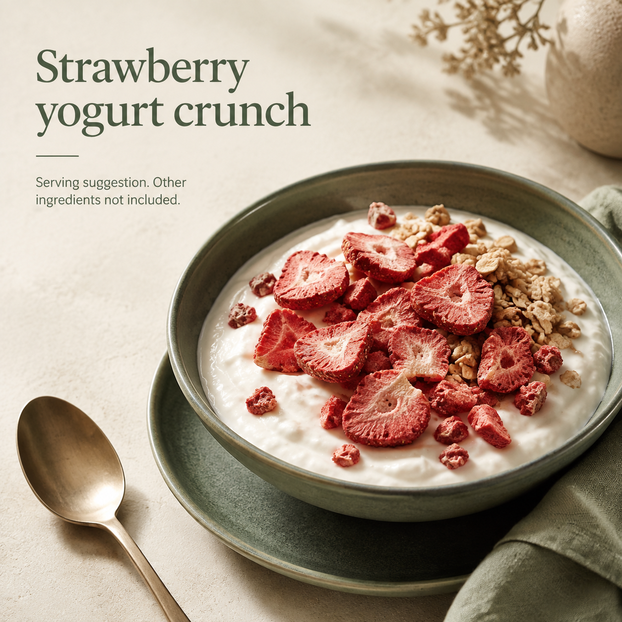 Dry-Kart Organic freeze dried strawberry — serving