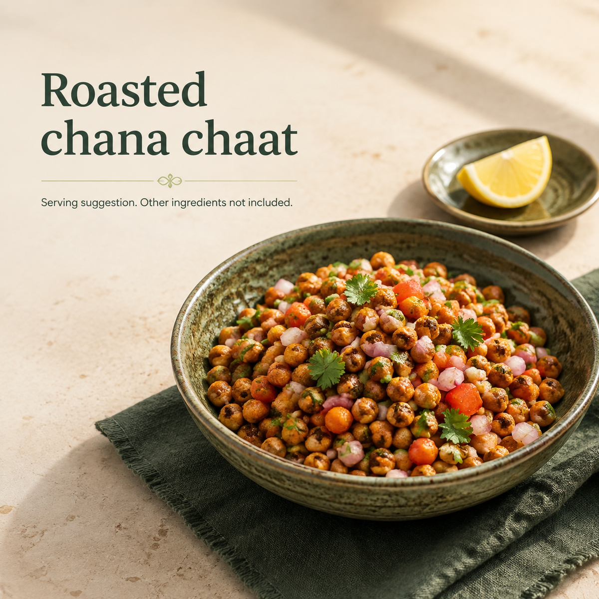 Dry-Kart Organic roasted chana — serving