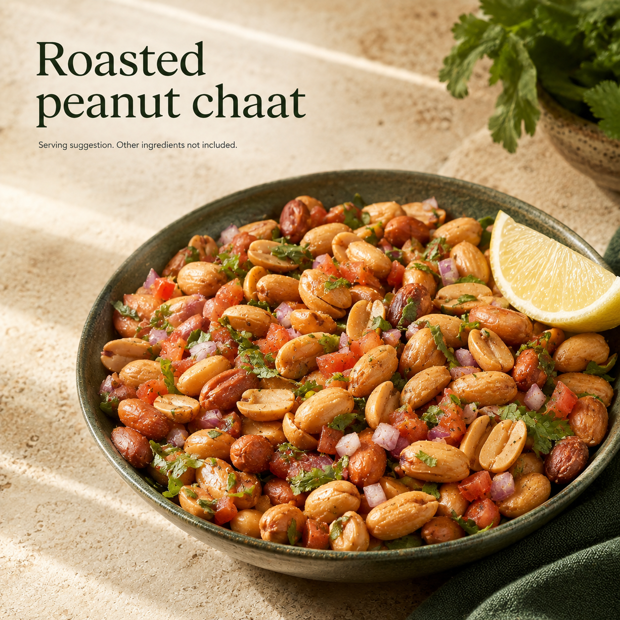 Dry-Kart Organic roasted peanuts — serving