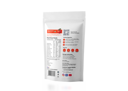 Dry-Kart Organic tomato powder, 100 g pouch, original back view