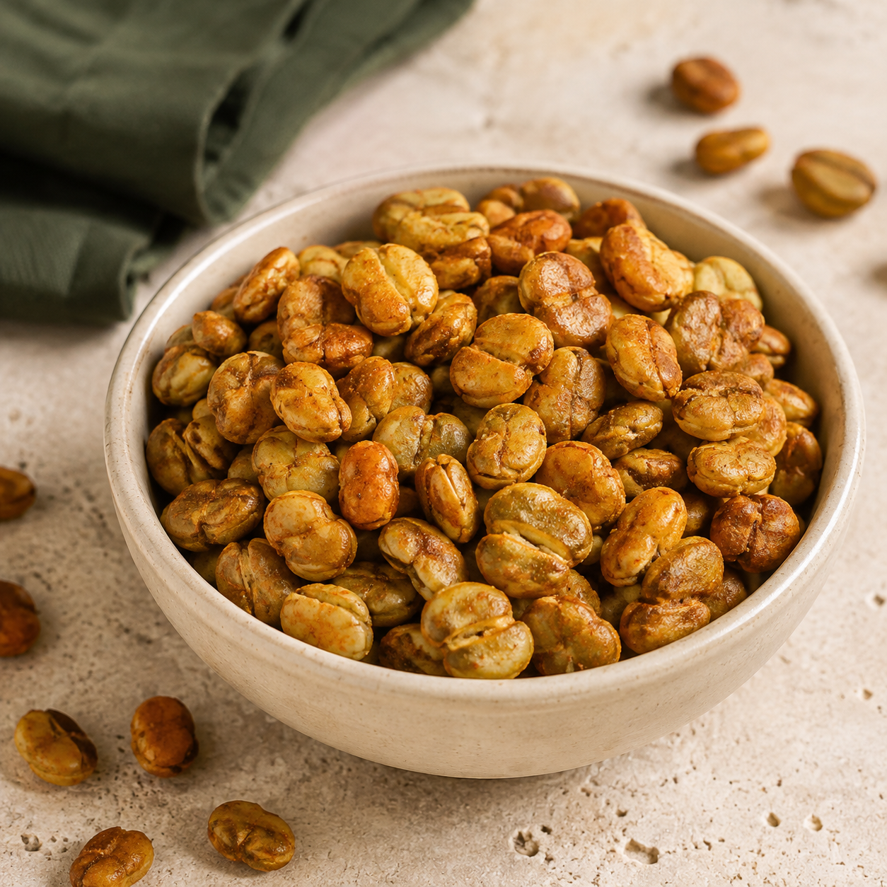Roasted Edamame Beans — Peri Peri | 250 g PET jar — product and serving information