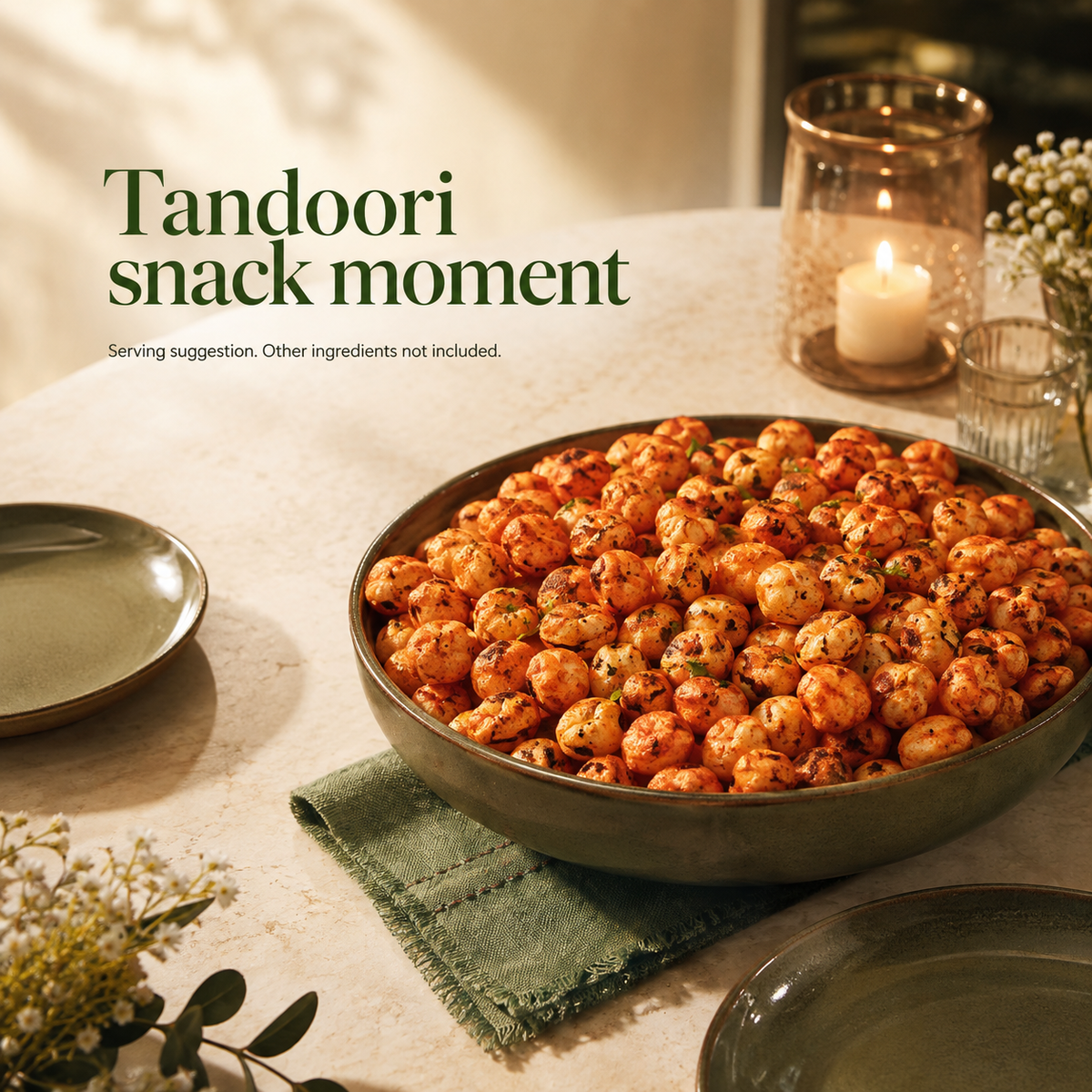 Roasted Makhana — Tandoori Masala | 55 g PET jar — product and serving information