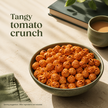 Roasted Makhana — Tangy Tomato | 55 g PET jar — product and serving information